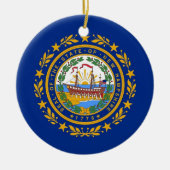 Ornament met vlag van New Hampshire (Voorkant)