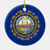 Ornament met vlag van New Hampshire (Achterkant)