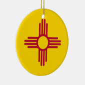 Ornament met vlag van New Mexico (Rechts)