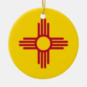 Ornament met vlag van New Mexico (Voorkant)