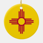 Ornament met vlag van New Mexico (Achterkant)