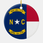 Ornament met vlag van North Carolina (Achterkant)