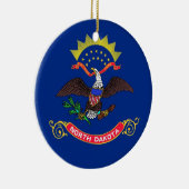 Ornament met vlag van North Dakota (Rechts)