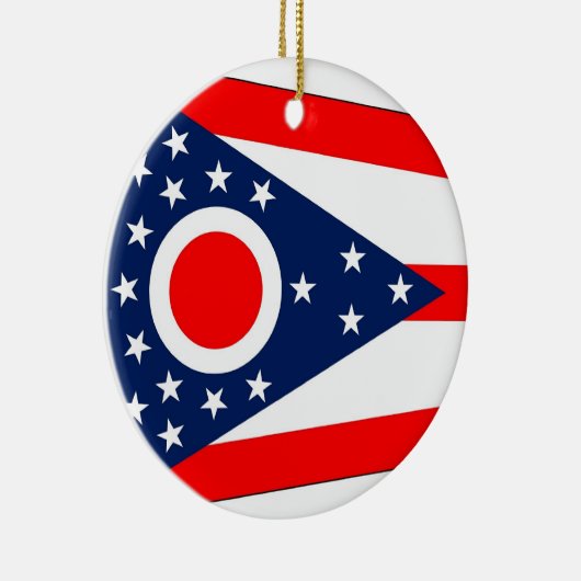 Ornament met vlag van Ohio (Rechts)