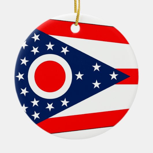 Ornament met vlag van Ohio (Voorkant)
