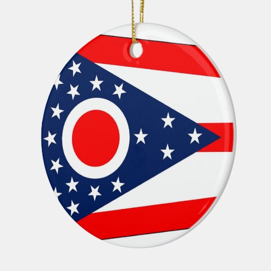 Ornament met vlag van Ohio (Links)