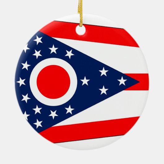Ornament met vlag van Ohio (Achterkant)
