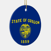 Ornament met vlag van Oregon (Rechts)