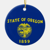 Ornament met vlag van Oregon (Voorkant)
