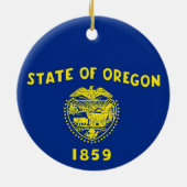 Ornament met vlag van Oregon (Achterkant)