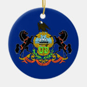 Ornament met vlag van Pennsylvania (Voorkant)