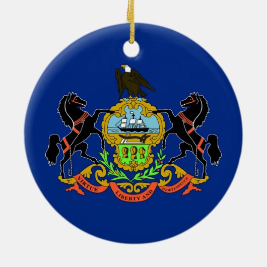 Ornament met vlag van Pennsylvania (Achterkant)