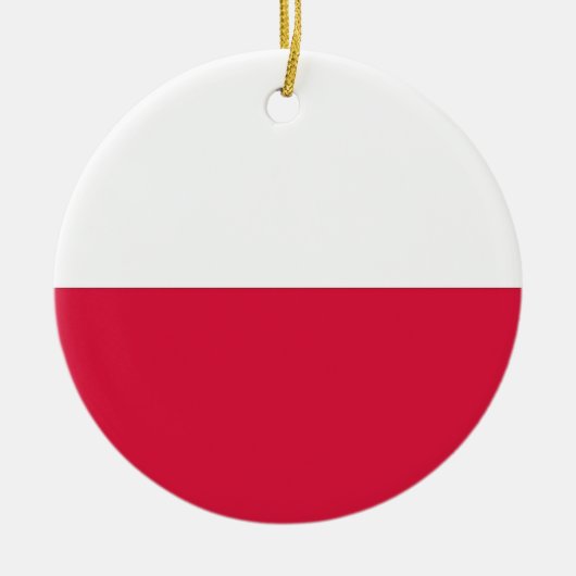 Ornament met vlag van Polen (Voorkant)