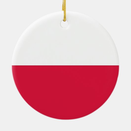 Ornament met vlag van Polen (Achterkant)
