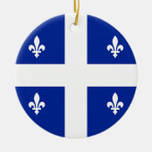 Ornament met vlag van Quebec, Canada (Voorkant)