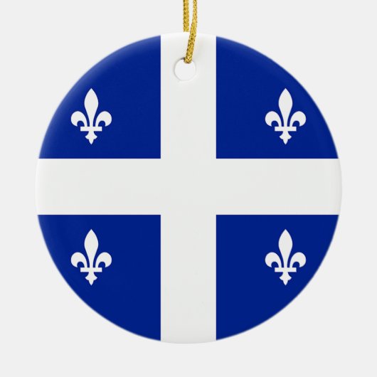 Ornament met vlag van Quebec, Canada (Voorkant)