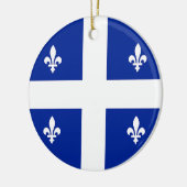 Ornament met vlag van Quebec, Canada (Links)