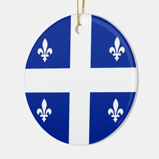Ornament met vlag van Quebec, Canada (Links)
