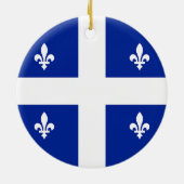 Ornament met vlag van Quebec, Canada (Achterkant)
