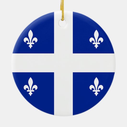 Ornament met vlag van Quebec, Canada (Achterkant)