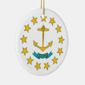 Ornament met vlag van Rhode Island (Rechts)