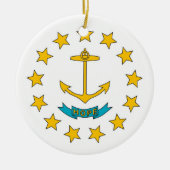 Ornament met vlag van Rhode Island (Voorkant)