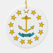 Ornament met vlag van Rhode Island (Achterkant)