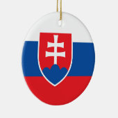 Ornament met vlag van Slowakije (Rechts)
