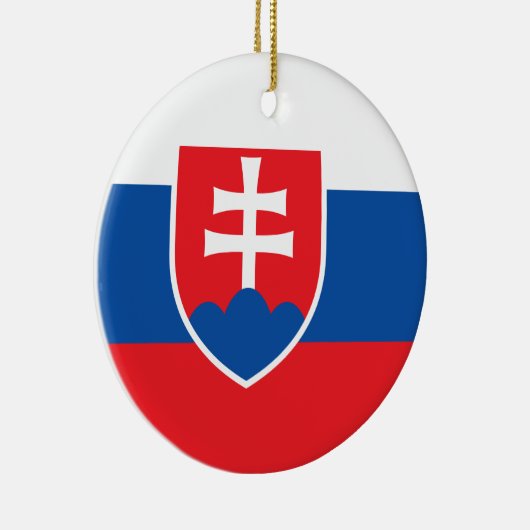 Ornament met vlag van Slowakije (Rechts)