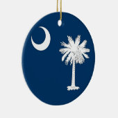 Ornament met vlag van South Carolina (Rechts)