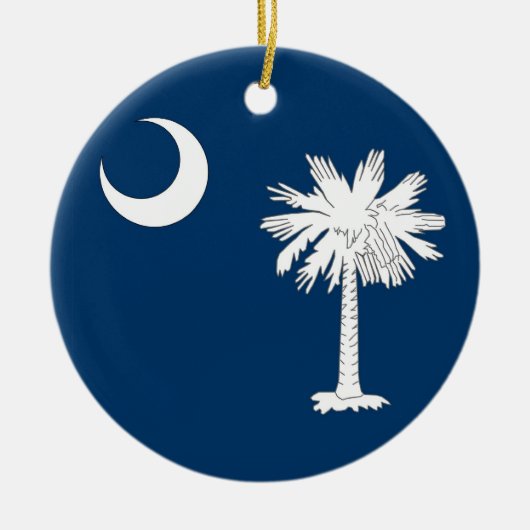 Ornament met vlag van South Carolina (Voorkant)