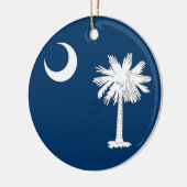 Ornament met vlag van South Carolina (Links)