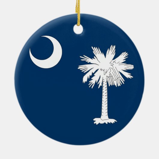 Ornament met vlag van South Carolina (Achterkant)