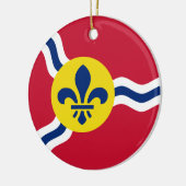 Ornament met vlag van St. Louis, Missouri (Links)