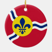 Ornament met vlag van St. Louis, Missouri (Achterkant)