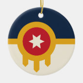 Ornament met vlag van Tulsa, Oklahoma (Voorkant)