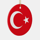 Ornament met vlag van Turkije (Rechts)