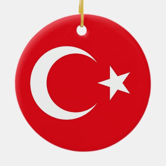 Ornament met vlag van Turkije (Achterkant)
