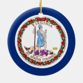 Ornament met vlag van Virginia (Achterkant)