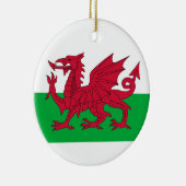 Ornament met vlag van Wales (Rechts)