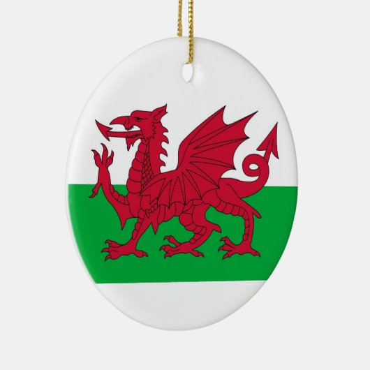 Ornament met vlag van Wales (Rechts)