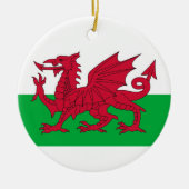 Ornament met vlag van Wales (Voorkant)