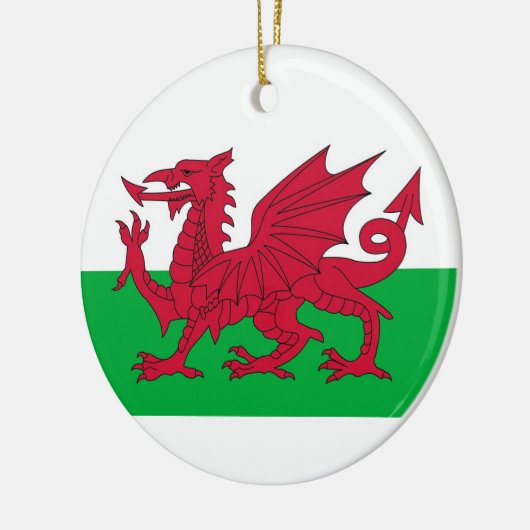 Ornament met vlag van Wales (Links)
