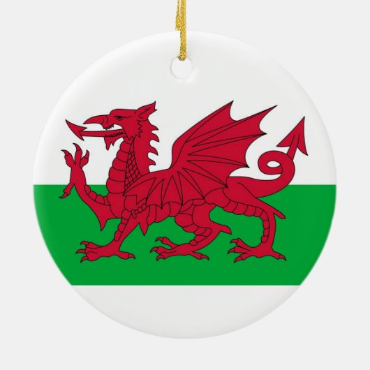 Ornament met vlag van Wales (Achterkant)