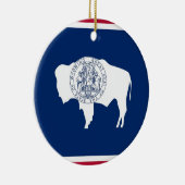 Ornament met vlag van Wyoming (Rechts)