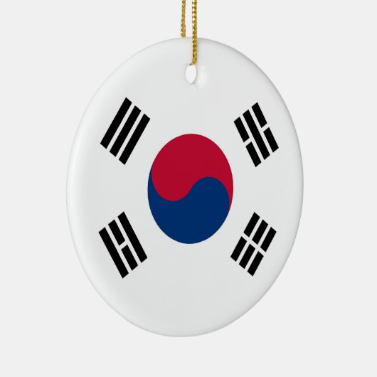 Ornament met vlag van Zuid-Korea (Rechts)