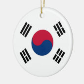 Ornament met vlag van Zuid-Korea (Links)