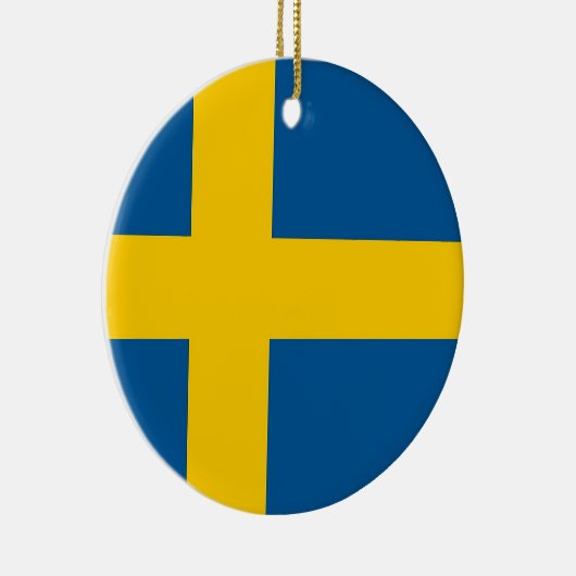 Ornament met vlag van Zweden (Rechts)