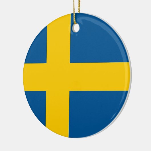 Ornament met vlag van Zweden (Links)