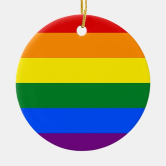 Ornament met vlag voor LGBT-regenboog (Voorkant)